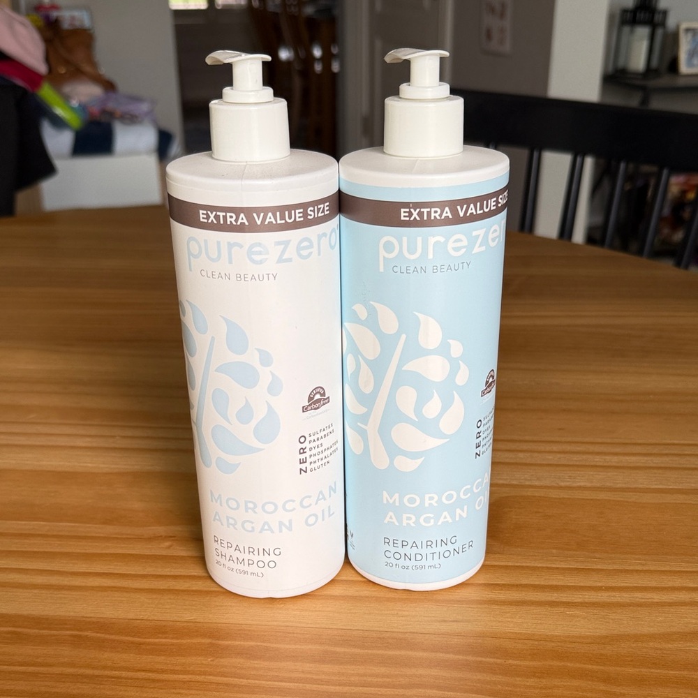 NEW! Pure Zero Clean Beauty Shampoo and Conditioner Large 20‎ oz